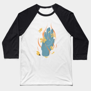 Healing Hand Illustration for Yoga and Reiki Lovers Baseball T-Shirt